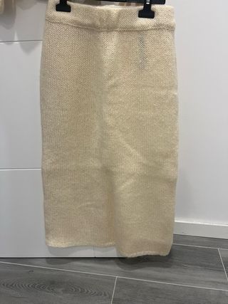 Falda jersey zara
