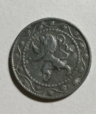 Moneda 25 cent Belgica 1916