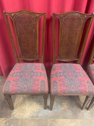 SILLAS; CONJUNTO DE 6 SILLAS AÑOS 50