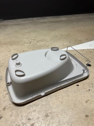 Bañera gris plastico bebe 