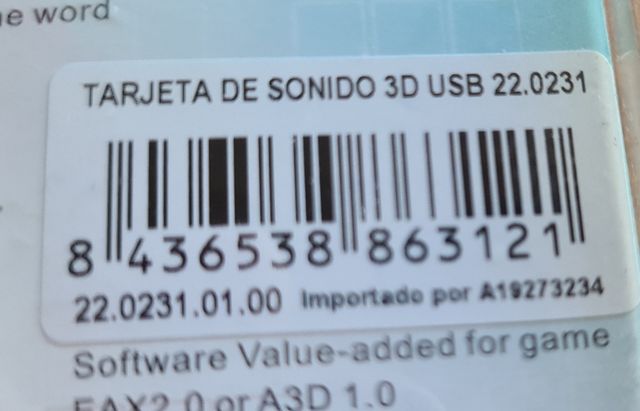 Tarjeta de sonido 3D USB UNOTEC