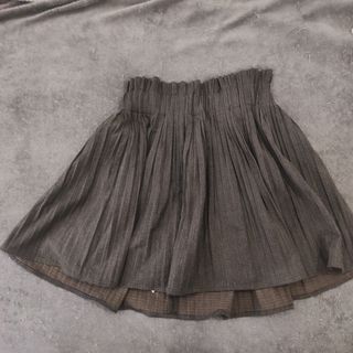 Falda pantalón a cuadros  verdes 