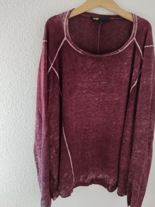 Camiseta de seda y cashmere maje