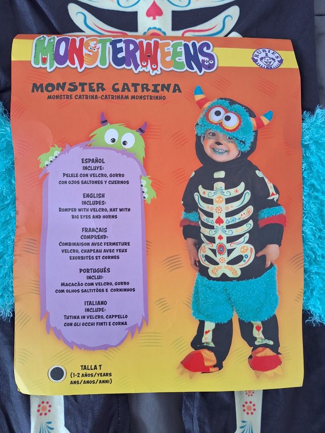Disfraz monstruo bebé