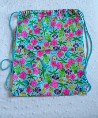 Bolsa mochila de tela