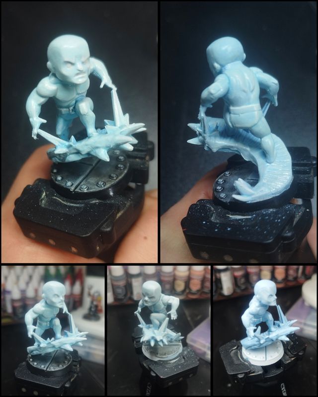 Marvel United - Iceman dipinto a mano