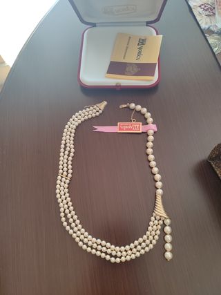 Collar de perlas 3 filas