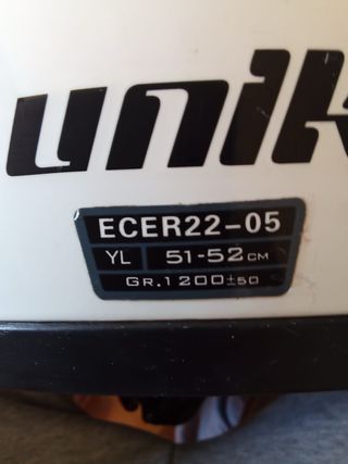 Casco moto niño