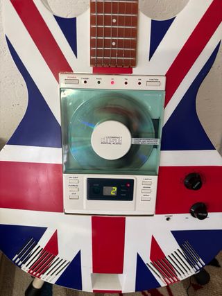 Lettore CD radio chitarra inglese modernariato