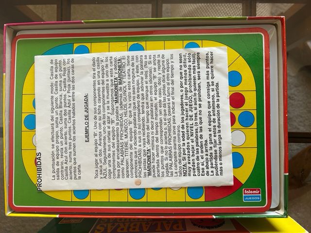 Juego de mesa Palabras Prohibidas