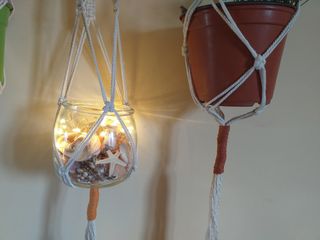 Arazzo Macrame Boho Woman silhouette  fatto a mano