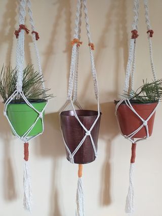 Arazzo Macrame Boho Woman silhouette  fatto a mano