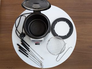 Mini freidora con fondue