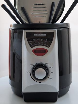 Mini freidora con fondue