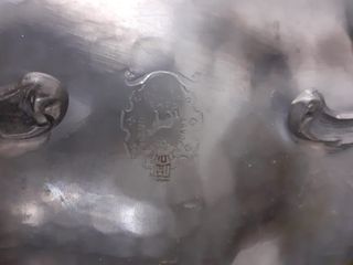 Vassoio in peltro vintage