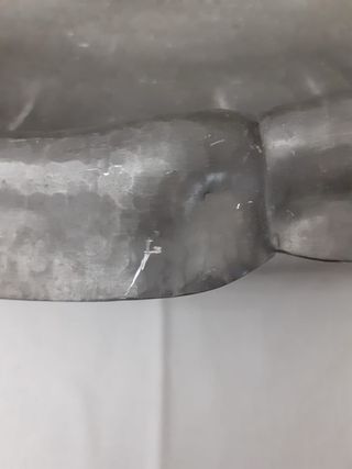 Vassoio in peltro vintage