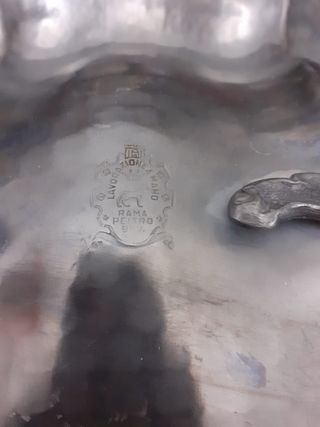 Vassoio in peltro vintage