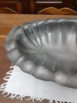 Vassoio in peltro vintage