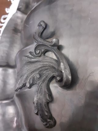 Vassoio in peltro vintage