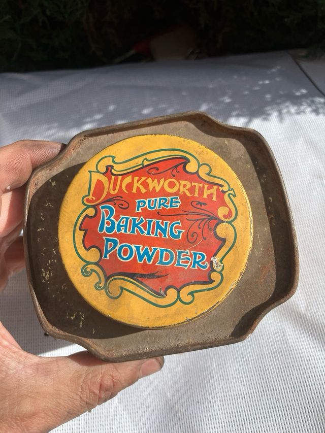 Lata metalica antigua baking soda bicarbonato