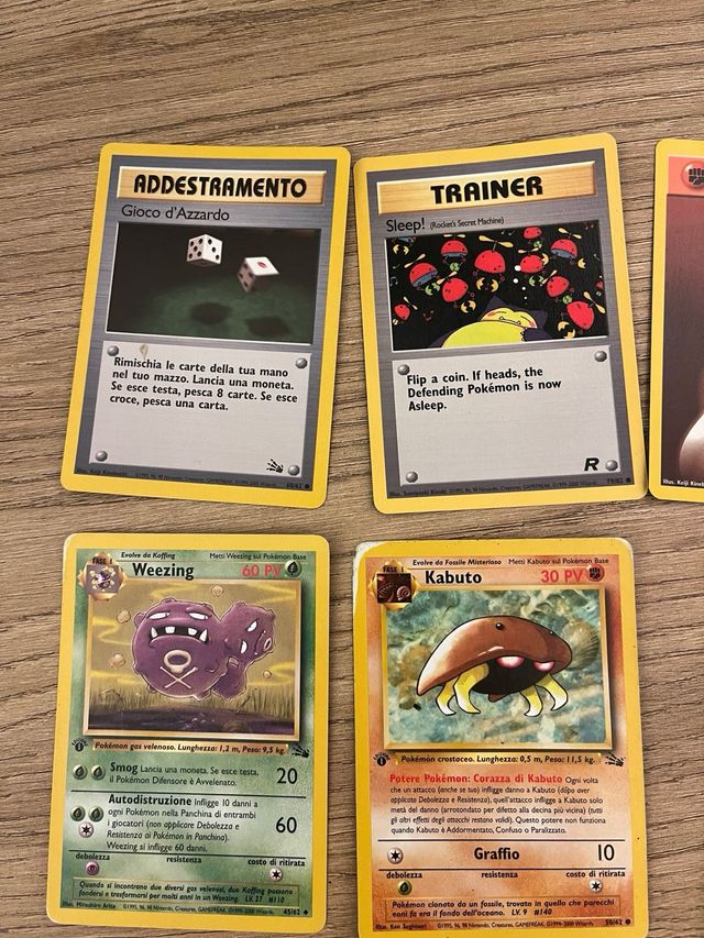 Carte Pokemon 1 Edizione
