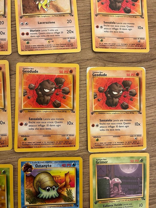 Carte Pokemon 1 Edizione