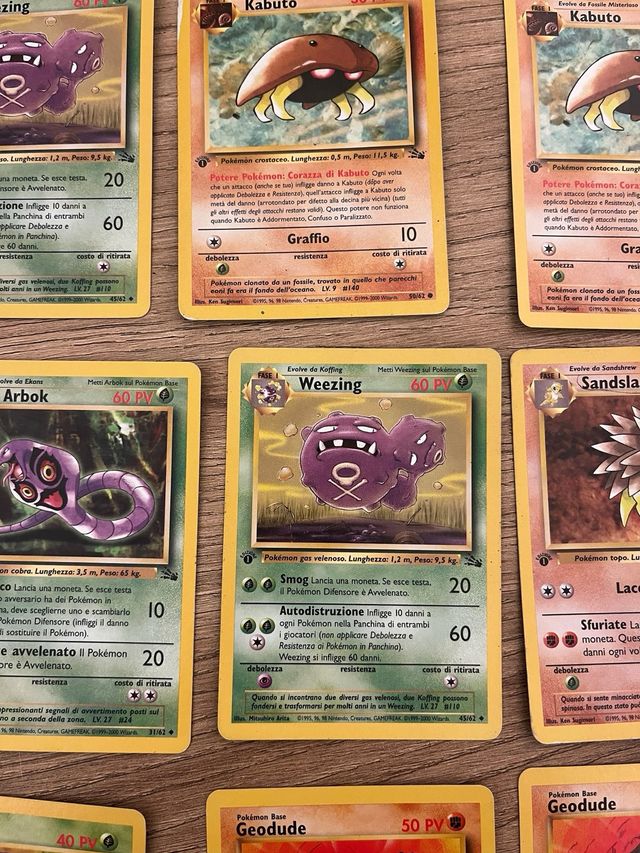 Carte Pokemon 1 Edizione