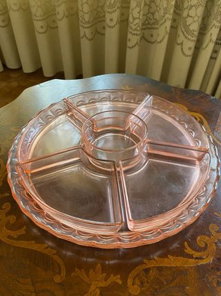 Piatto per antipasti in vetro