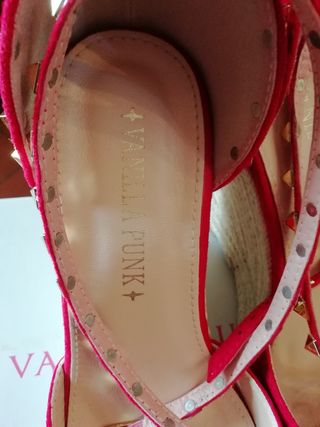 Scarpe di corda colore rosso