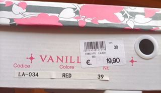 Scarpe di corda colore rosso