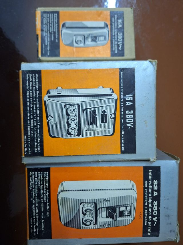 Interruttori bipolari anni 60