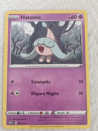 Carta Pokémon Hatenna McDonald's