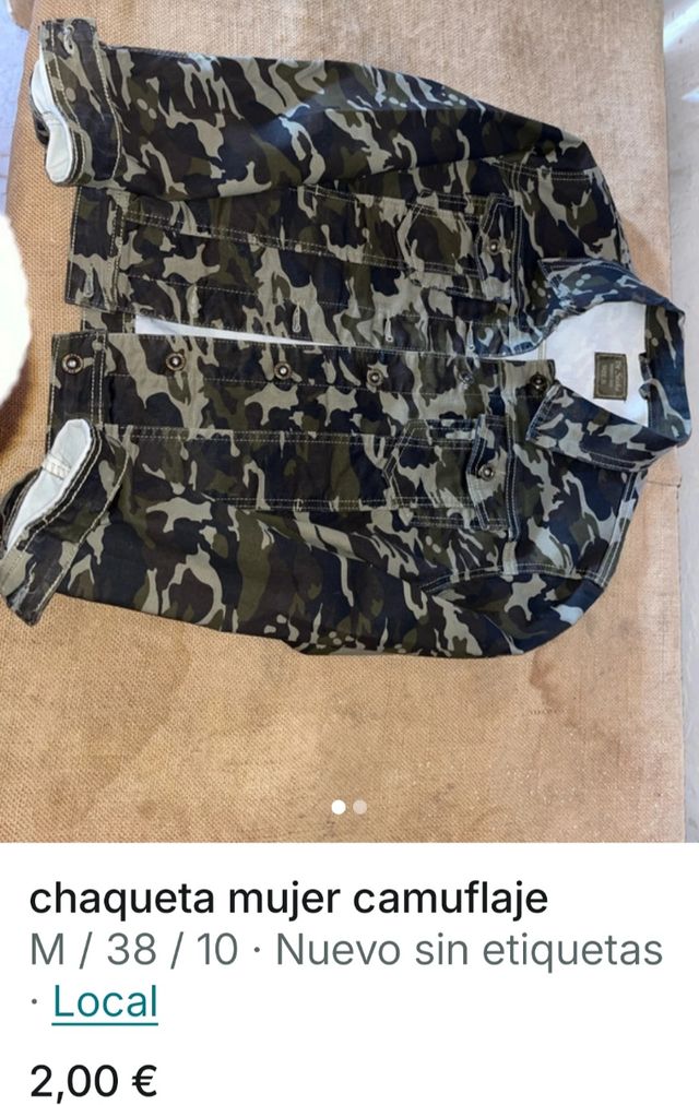 Chaqueta mujer camuflaje