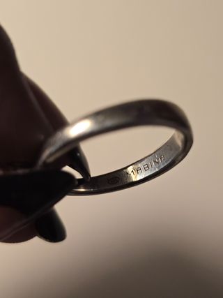 Anillo compromiso en plata 925