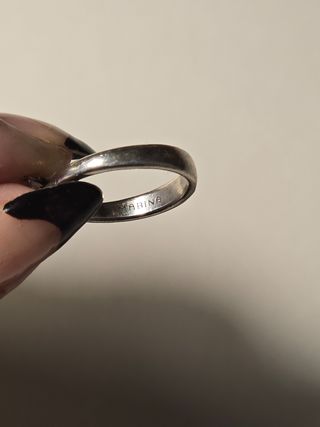 Anillo compromiso en plata 925