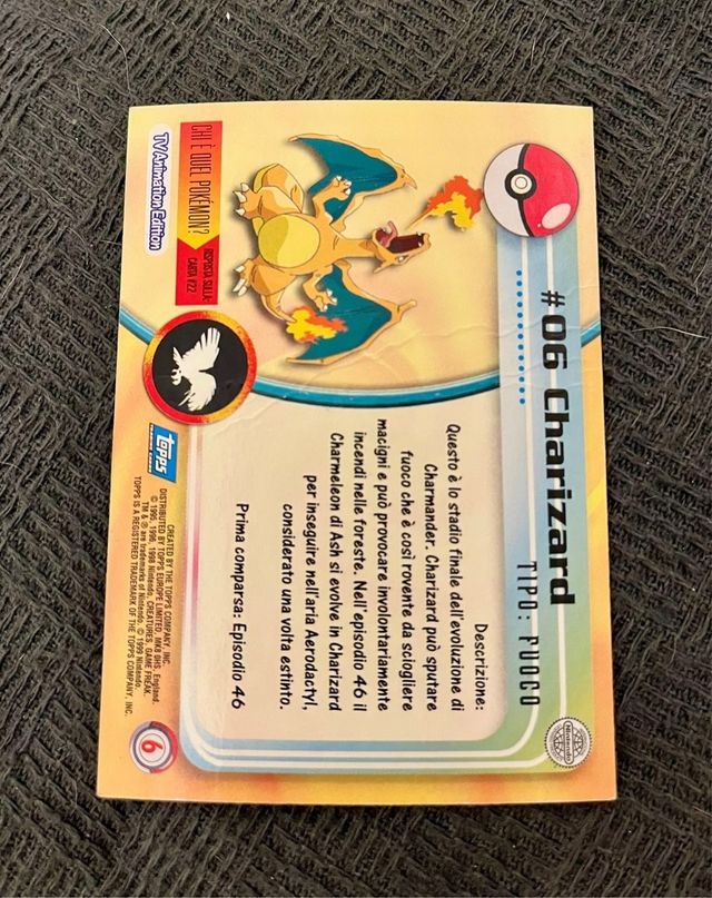 Charizard Pokemon Laminata