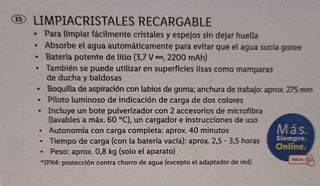 Limpiacristales Recargable Lidl