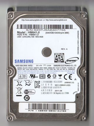 Disco duro Samsung 640GB