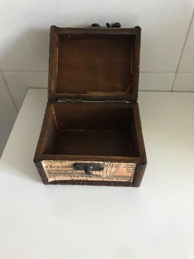 Cajita joyero madera