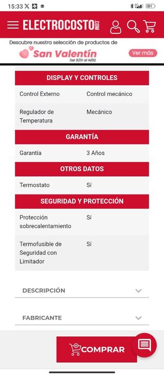 calefactor aceite orbegozo