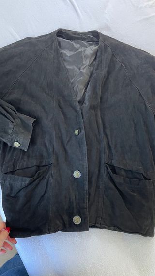 Chaqueta Antelina Negra