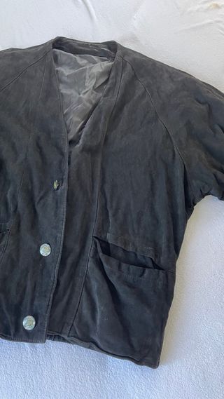 Chaqueta Antelina Negra