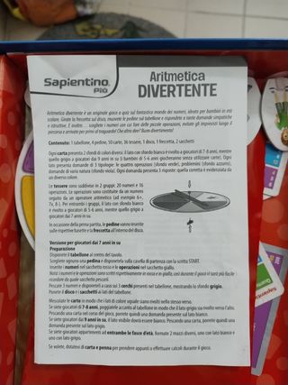Gioco in scatola con la matematica