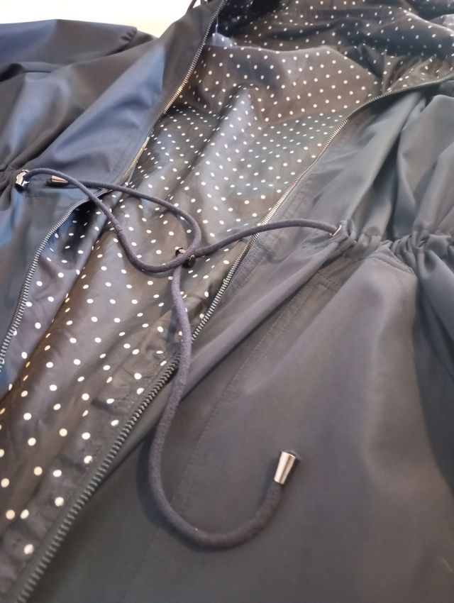 Chubasquero azul nuevo con capucha