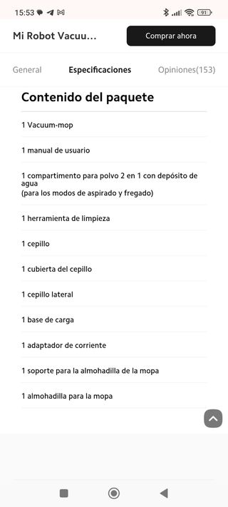 Robot aspirador Xiaomi Vacuum 2S