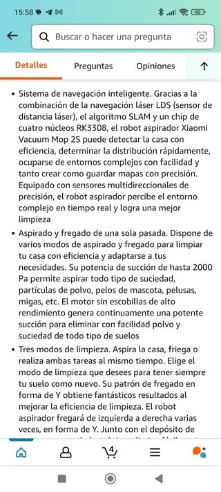 Robot aspirador Xiaomi Vacuum 2S