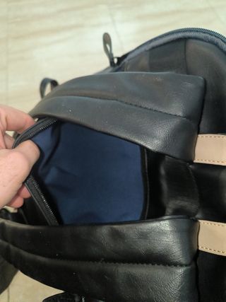 Mochila negra de Pepe Jeans