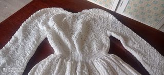 Vestido de comunión de perlé 