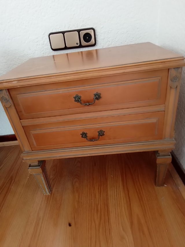 Mesillas de noche Vintage madera