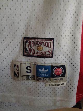 Camiseta NBA Pistons Rodman 1989